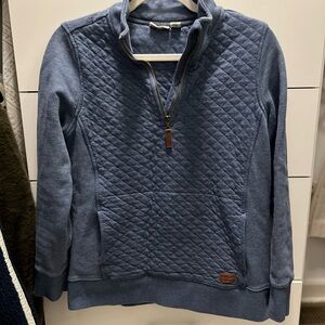 Women’s LL Bean Blue Quilted Sweater